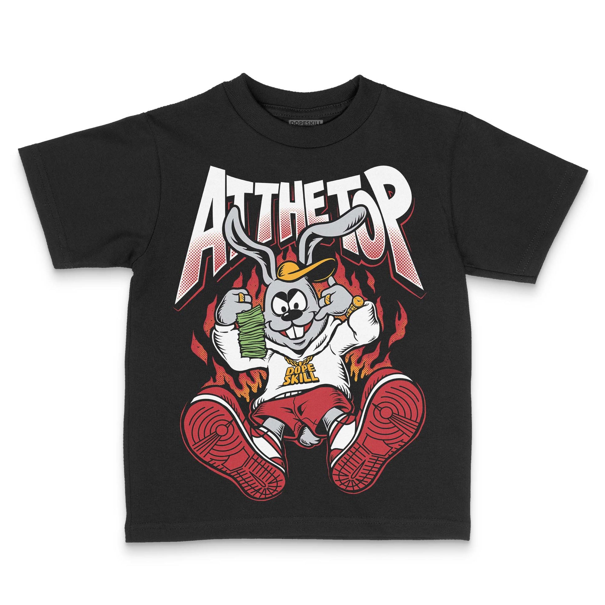 Jordan 1 Low OG "Chicago" DopeSkill Toddler Kids T-shirt At The Top Graphic Streetwear - Black