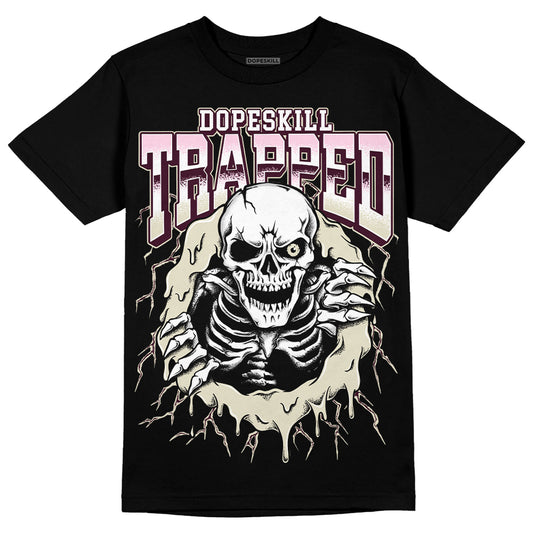 Dunk Low Night Maroon and Medium Soft Pink DopeSkill T-Shirt Trapped Halloween Graphic Streetwear - Black