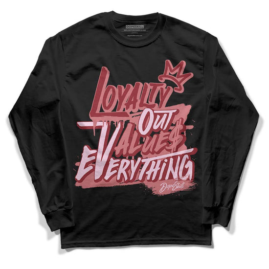 Valentine's Day Collection DopeSkill Long Sleeve T-Shirt LOVE Graphic Streetwear - Black