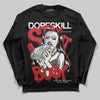 Adidas Samba OG Cloud White Better Scarlet Supplier Colour DopeSkill Long Sleeve T-Shirt Stay It Busy Graphic Streetwear - Black