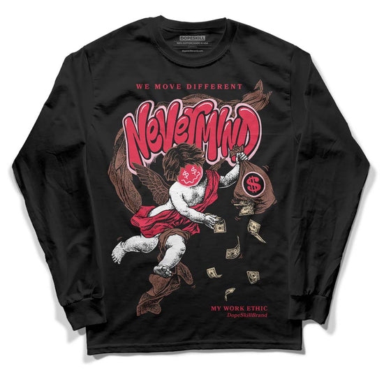 Dunk Low PRM Bacon DopeSkill Long Sleeve T-Shirt Nevermind Graphic Streetwear - Black