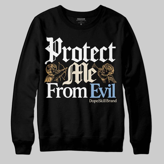 Nike Air Diamond Turf Must Be the Money DopeSkill Sweatshirt Protect Me From Evil Graphic Streetwear - Black
