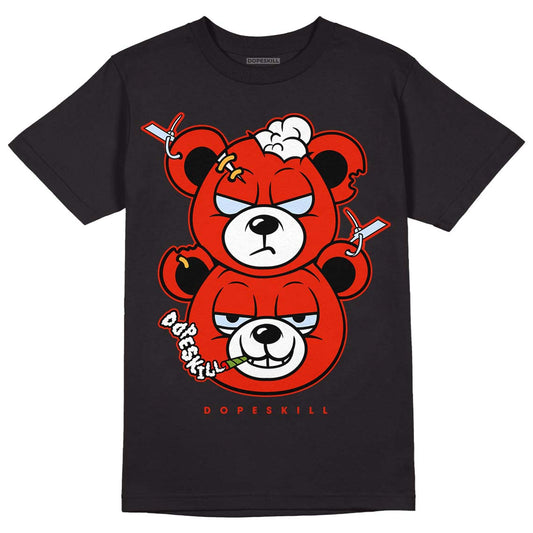 Jordan 6 Retro Toro Bravo DopeSkill T-shirt New Double Bear Graphic Streetwear - Black