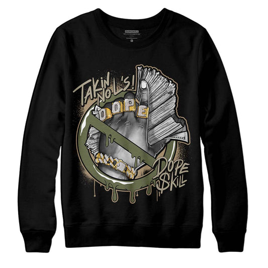 Air Max 90 Ballistic Neutral Olive DopeSkill Long Sleeve T-Shirt Takin No L's Graphic Streetwear - Black