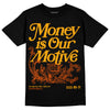 Jordan 12 Retro Black Taxi DopeSkill T-Shirt Money Is Our Motive Typo Graphic Streetwear - Black