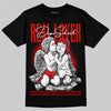 Jordan 11 Retro Cherry DopeSkill T-Shirt Real Lover Graphic Streetwear - Black