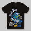 Royal Blue Sneakers DopeSkill Toddler Kids T-shirt Make Money Graphic Streetwear - Black