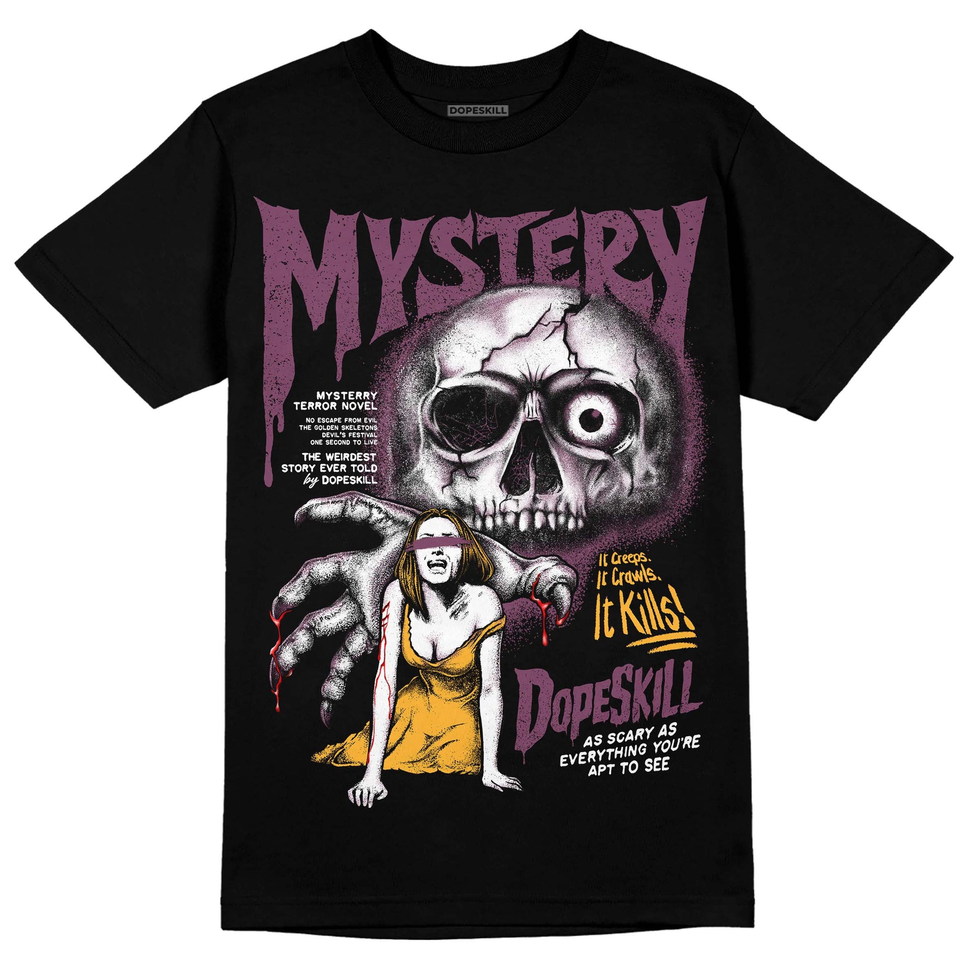 Jordan 1 Retro High OG Brotherhood DopeSkill T-Shirt Mystery Ghostly Grasp Graphic Streetwear - Black