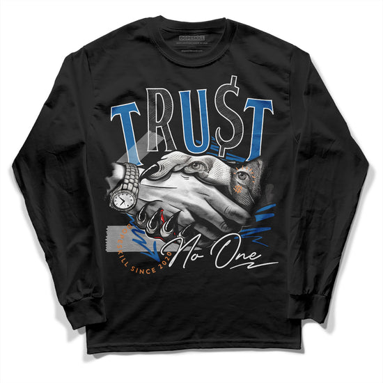 Jordan 3 Retro Wizards DopeSkill Long Sleeve T-Shirt Trust No One Graphic Streetwear - Black