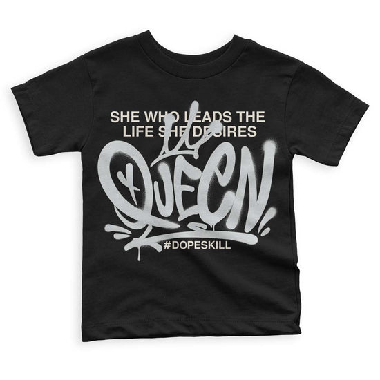 Jordan 1 Retro Low OG Black Cement DopeSkill Toddler Kids T-shirt Queen Graphic Streetwear - Black