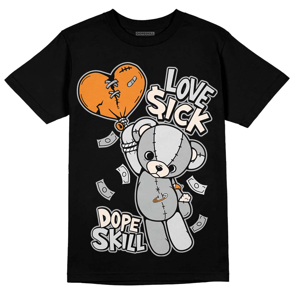 Dunk Low Cool Grey DopeSkill T-Shirt Love Sick Graphic Streetwear - Black