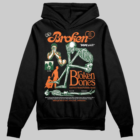 SoleFly x Air Jordan 3 “Fruits Of Our Labor” DopeSkill Hoodie Sweatshirt Broken Bones Graphic Streetwear - Black