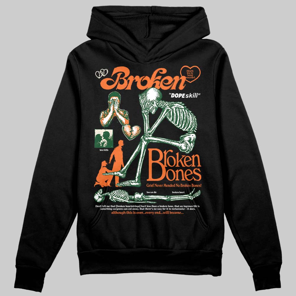 SoleFly x Air Jordan 3 “Fruits Of Our Labor” DopeSkill Hoodie Sweatshirt Broken Bones Graphic Streetwear - Black