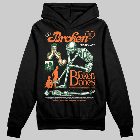 SoleFly x Air Jordan 3 “Fruits Of Our Labor” DopeSkill Hoodie Sweatshirt Broken Bones Graphic Streetwear - Black