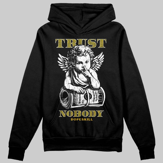 Yellow Sneakers DopeSkill Hoodie Trust Nobody Graphic Streetwear - Black