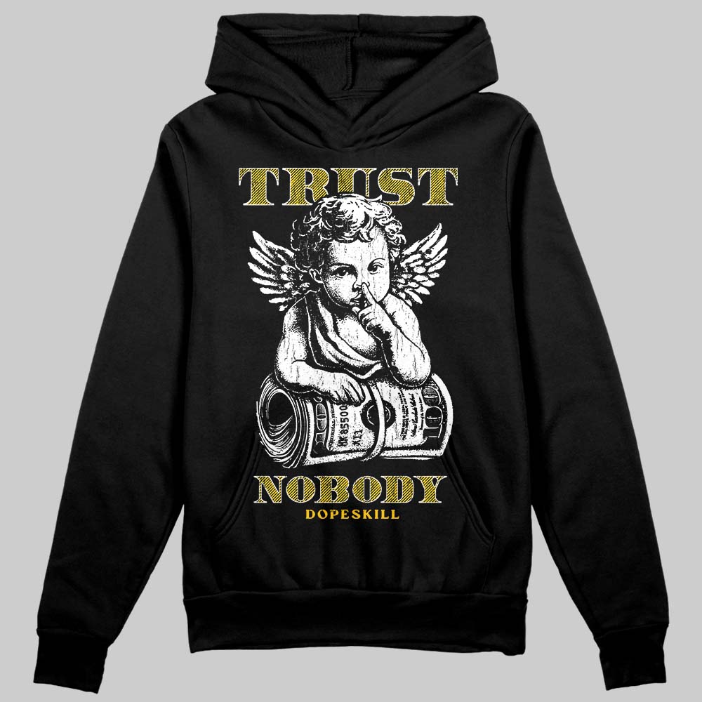 Yellow Sneakers DopeSkill Hoodie Trust Nobody Graphic Streetwear - Black