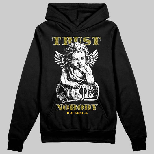 Yellow Sneakers DopeSkill Hoodie Trust Nobody Graphic Streetwear - Black