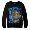 Royal Blue Sneakers DopeSkill Sweatshirt Don't Kill My Vibe Graphic Streetwear - Black