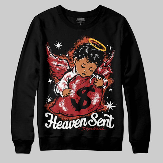 Nigel Sylvester x Air Jordan 4 ‘Brick by Brick’ DopeSkill Sweatshirt Heaven Sent Graphic Streetwear - Black