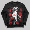 Jordan 5 Retro Fire Red Black Tongue (2025) DopeSkill Long Sleeve T-Shirt Built Different Graphic Streetwear - black