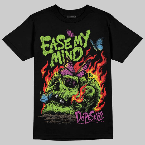 Neon Green Sneakers DopeSkill T-Shirt Ease My Mind Graphic Streetwear - Black