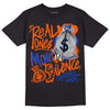 Dunk Low Futura Orange Blaze DopeSkill T-Shirt Real Ones Move In Silence Graphic Streetwear - Black