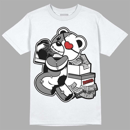 Jordan 1 High OG “Black/White” DopeSkill T-Shirt Bear Steals Sneaker Graphic Streetwear - White 