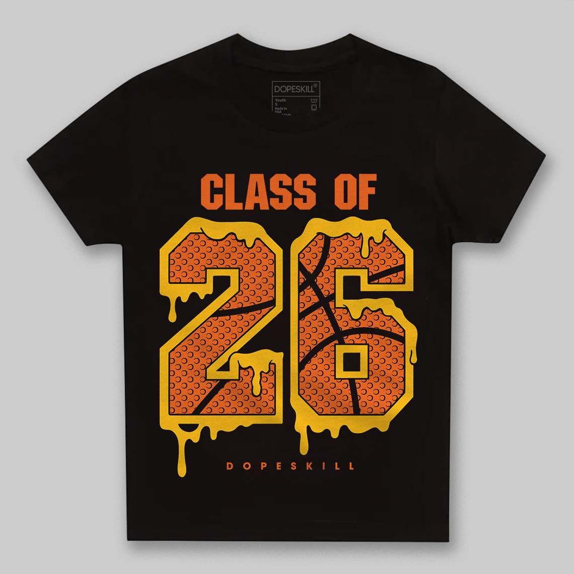 Orange, Black and White Sneakers DopeSkill Toddler Kids T-shirt 26 Drip Graphic Streetwear - Black