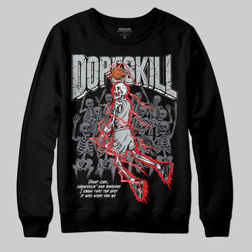 Jordan 4 “Fear” DopeSkill Sweatshirt Thunder Dunk Graphic Streetwear - black