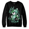 Jordan 1 High OG Green Glow DopeSkill Sweatshirt Smile Through The Pain Graphic Streetwear - Black