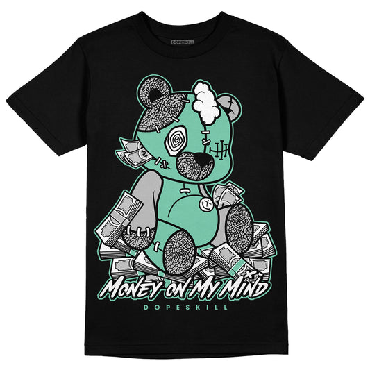 Jordan 3 "Green Glow" DopeSkill T-Shirt MOMM Bear Graphic Streetwear  - Black 