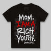 Black and White Sneakers DopeSkill Toddler Kids T-shirt Mom, I Am A Rich Youth Graphic Streetwear - Black