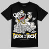Jordan 3 Retro Pure Money DopeSkill T-Shirt Born To Be Rich Graphic Streetwear - black