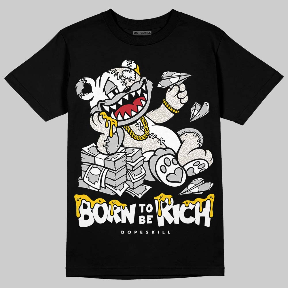 Jordan 3 Retro Pure Money DopeSkill T-Shirt Born To Be Rich Graphic Streetwear - black