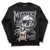 Jordan 4 Retro Frozen Moments DopeSkill Long Sleeve T-Shirt Mystery Ghostly Grasp  Graphic Streetwear - Black