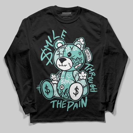 Jordan 11 Low "Igloo" DopeSkill Long Sleeve T-Shirt Smile Through The Pain Graphic Streetwear - Black