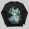 Jordan 11 Low "Igloo" DopeSkill Long Sleeve T-Shirt Smile Through The Pain Graphic Streetwear - Black