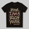 TAN Sneakers DopeSkill Toddler Kids T-shirt Mom, I Am A Rich Youth Graphic Streetwear - Black