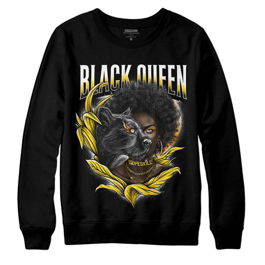 Jordan 6 “Yellow Ochre” DopeSkill Sweatshirt New Black Queen Graphic Streetwear - Black