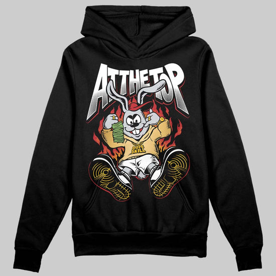 Jordan 12 Retro 'Taxi' 2025 DopeSkill Hoodie Sweatshirt At The Top Graphic Streetwear - Black