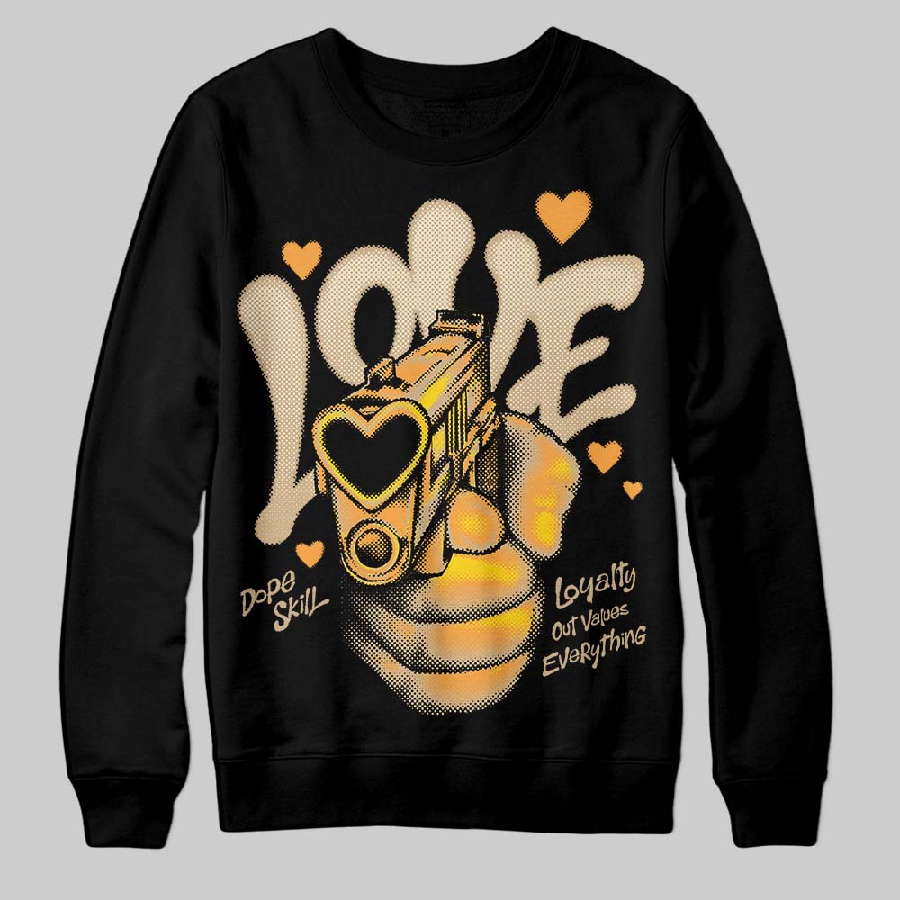 TAN Sneakers DopeSkill Sweatshirt Love Shot Graphic Streetwear - black