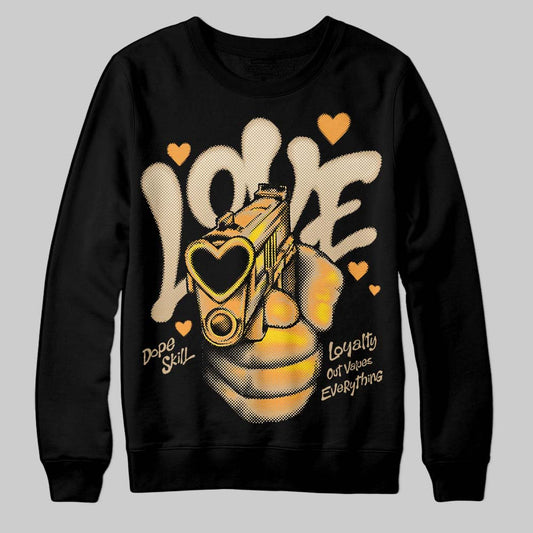 TAN Sneakers DopeSkill Sweatshirt Love Shot Graphic Streetwear - black
