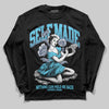 Jordan 11 Retro Gamma Blue (2025) DopeSkill Long Sleeve T-Shirt Self Made Graphic Streetwear - black