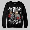 Jordan 4 “Black Cat” (2025) DopeSkill Sweatshirt No Risk No Story Graphic Streetwear - Black