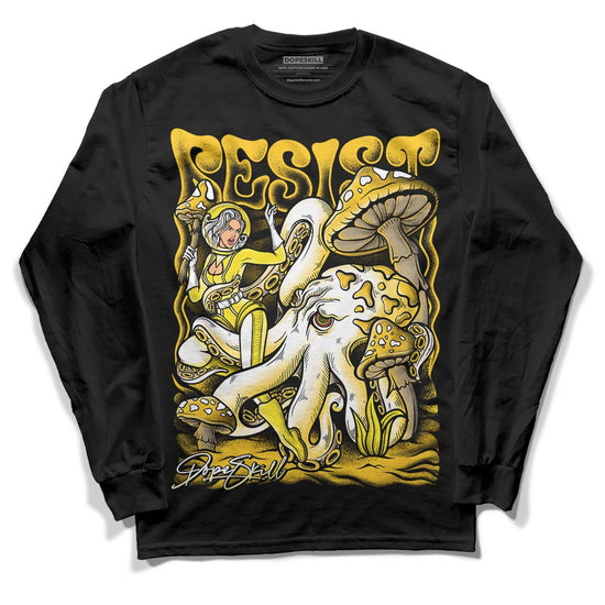 Jordan 4 Retro “Vivid Sulfur” DopeSkill Long Sleeve T-Shirt Resist Graphic Streetwear - Black 