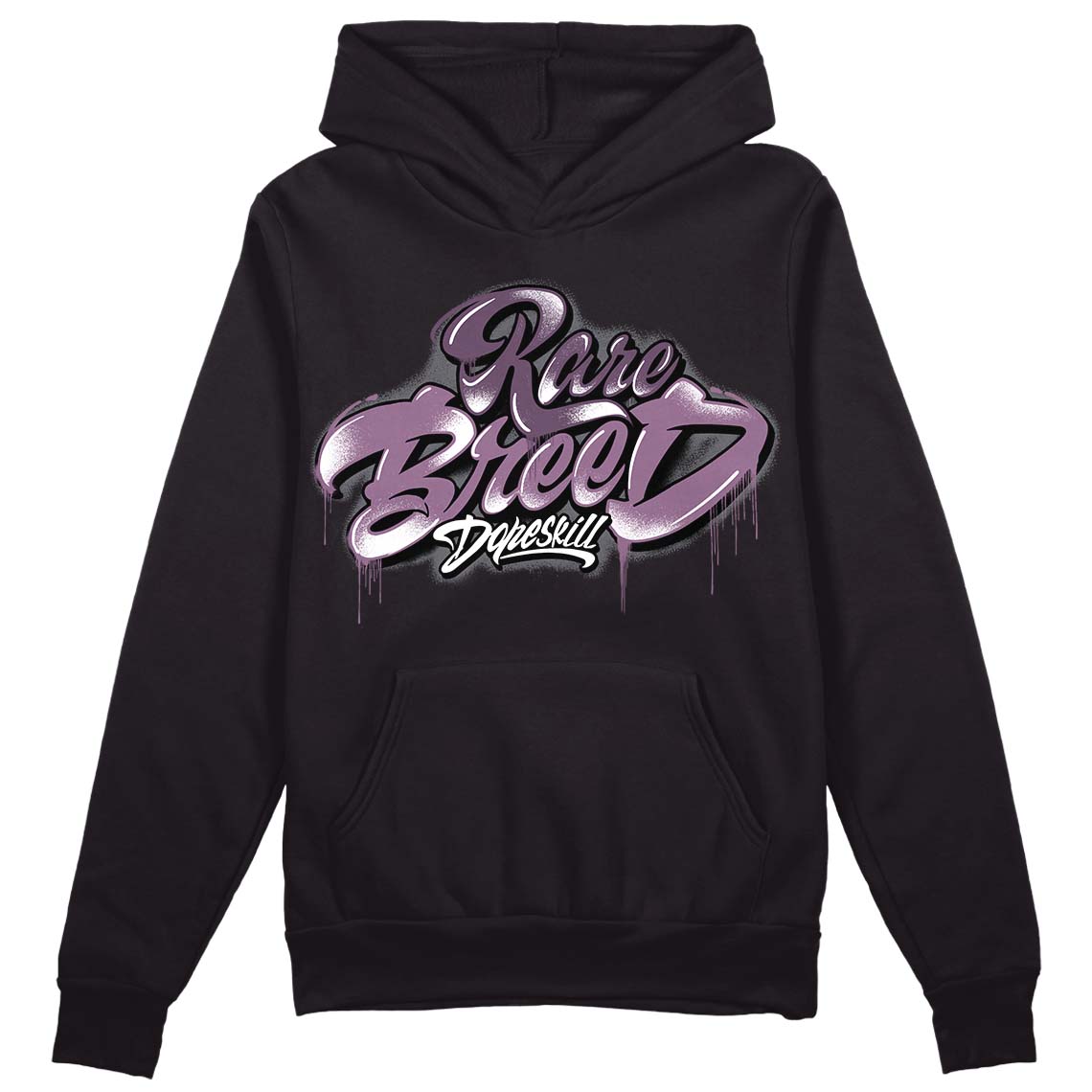 Jordan 2 “Mauve/Off-Noir” DopeSkill Hoodie Sweatshirt Rare Breed Type Graphic Streetwear - Black