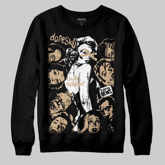 TAN Sneakers DopeSkill Sweatshirt Built Different Graphic Streetwear - black