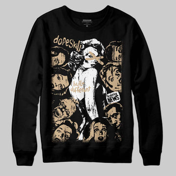 TAN Sneakers DopeSkill Sweatshirt Built Different Graphic Streetwear - black