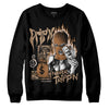 Jordan 3 Retro Palomino DopeSkill Sweatshirt Drip'n Never Tripp'n Graphic Streetwear - Black