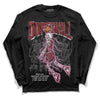 Jordan 1 Retro High OG “Team Red” DopeSkill Long Sleeve T-Shirt Thunder Dunk Graphic Streetwear - Black